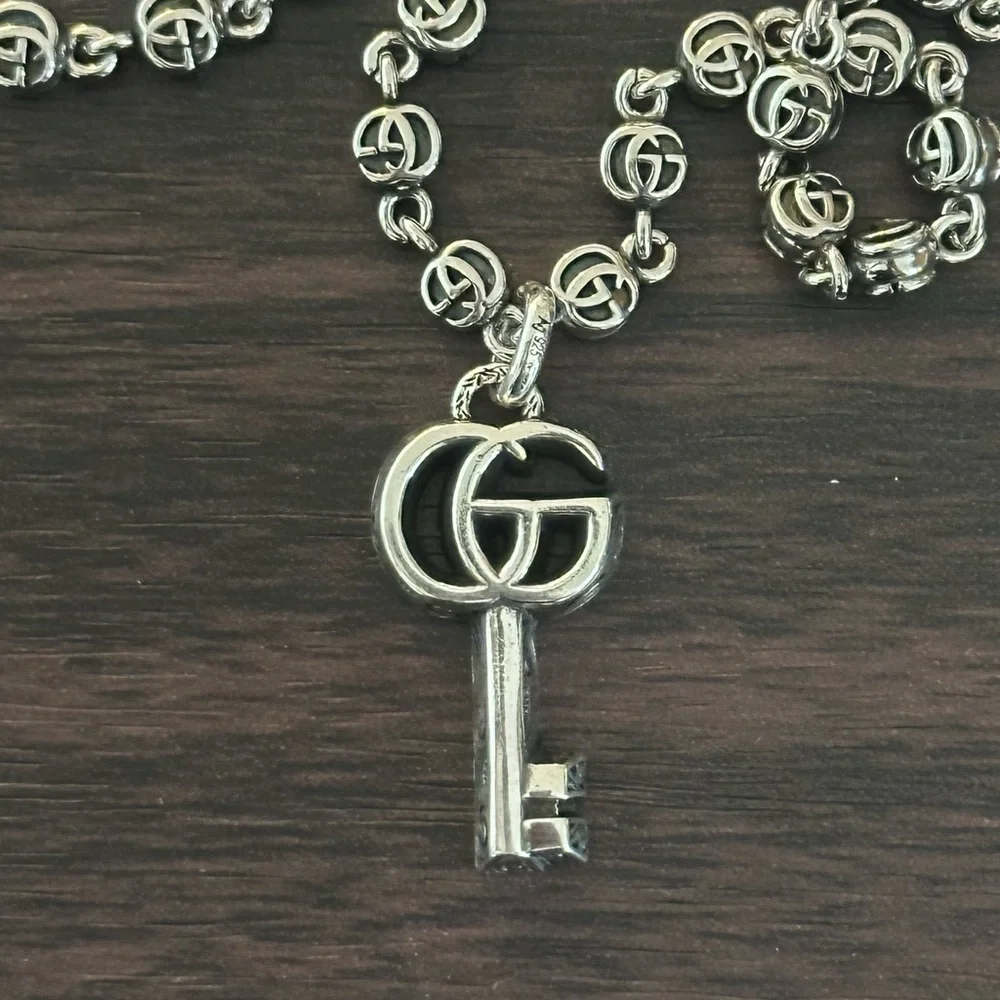 Gucci GG Marmont key pendant necklace